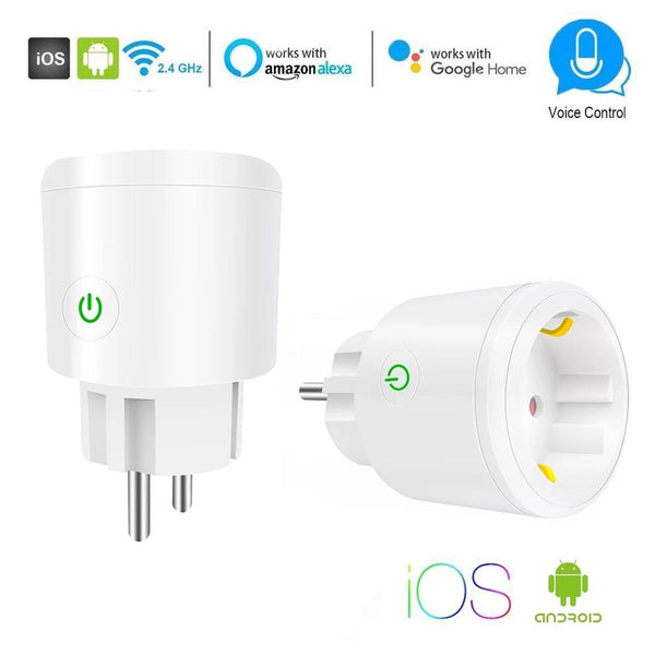 Enchufe EU wifi (Smart Plug) Progamador y funcionante mediante Google Home y Alexa.