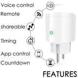 Enchufe EU wifi (Smart Plug) Progamador y funcionante mediante Google Home y Alexa.